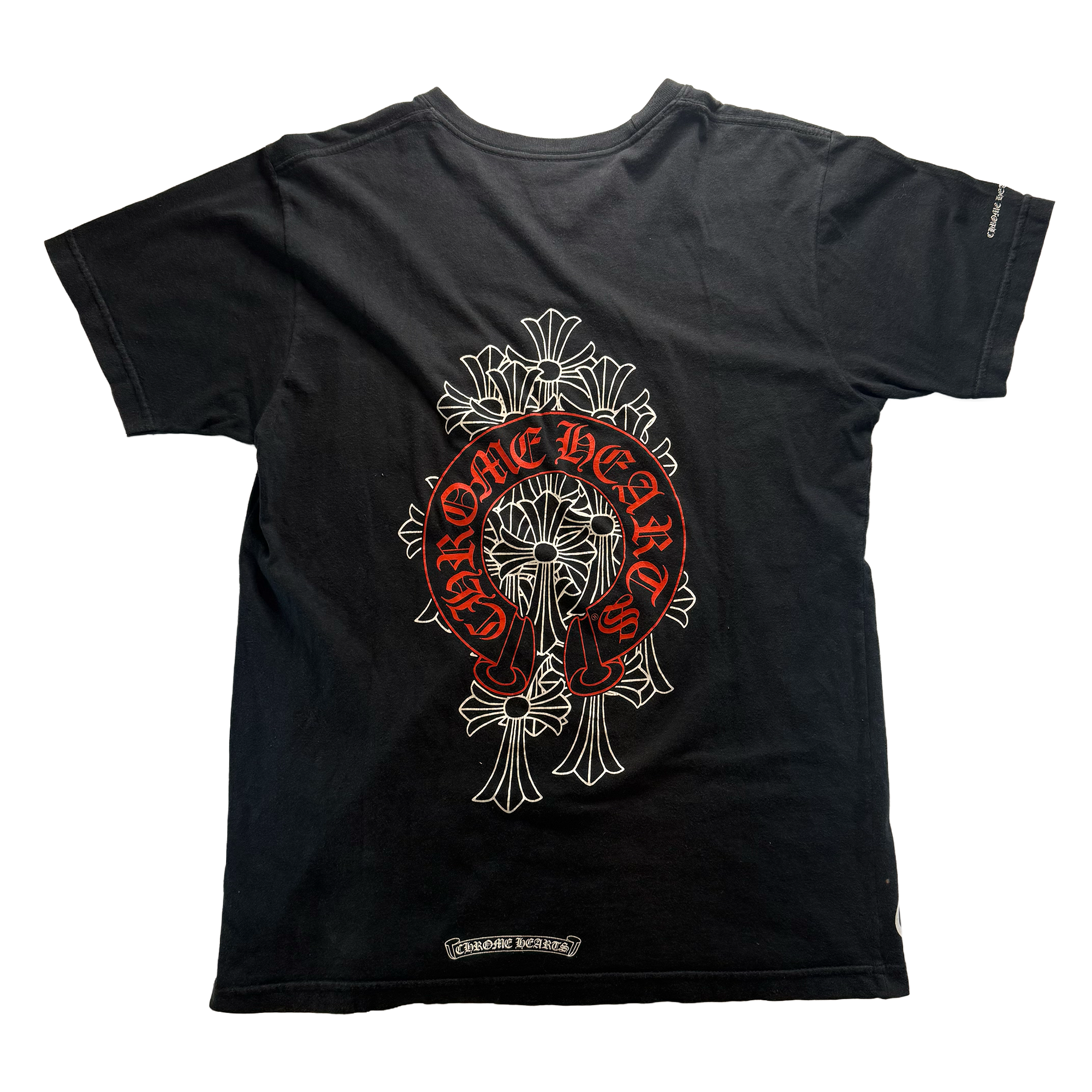 Chrome Hearts Red Cemetery Horseshoe Tee