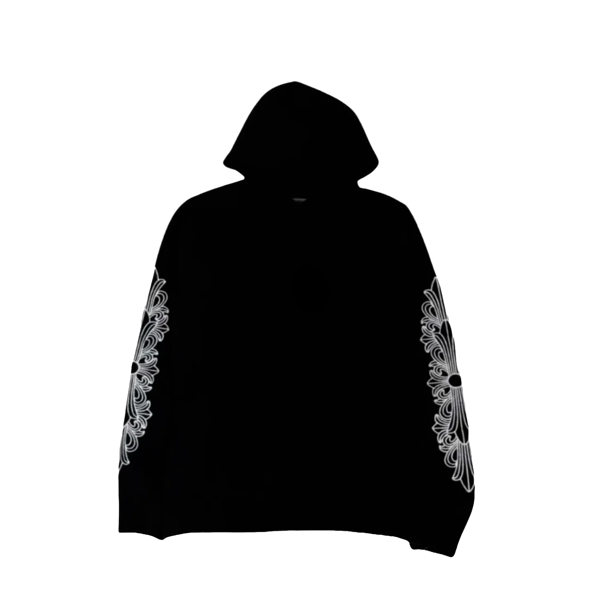 Chrome Hearts Cashmere Embroidered Floral Hoodie